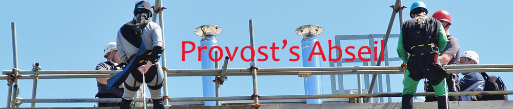 Provosts Abseil Banner